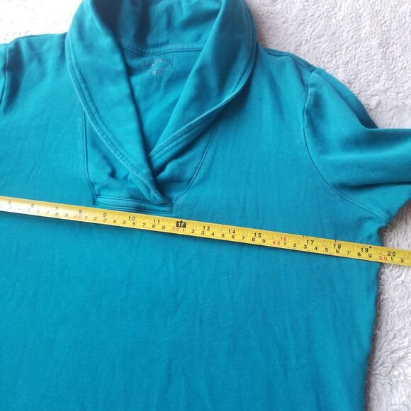 Ll Bean Basic Long Sleeve Tops Women's M 2pc Bundle 100% Cotton Sweaters - Picture 6 of 7